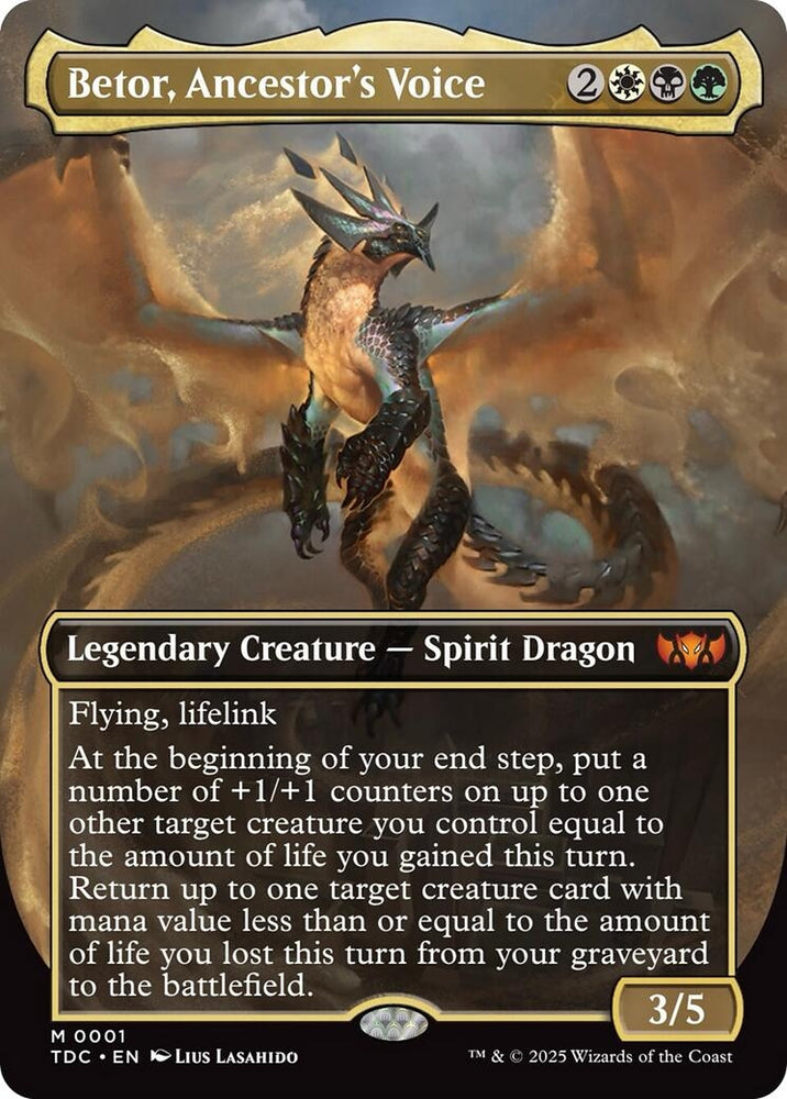 Image for Betor, Ancestor's Voice (Borderless) (1) (Tarkir: Dragonstorm) - Magic: The Gathering