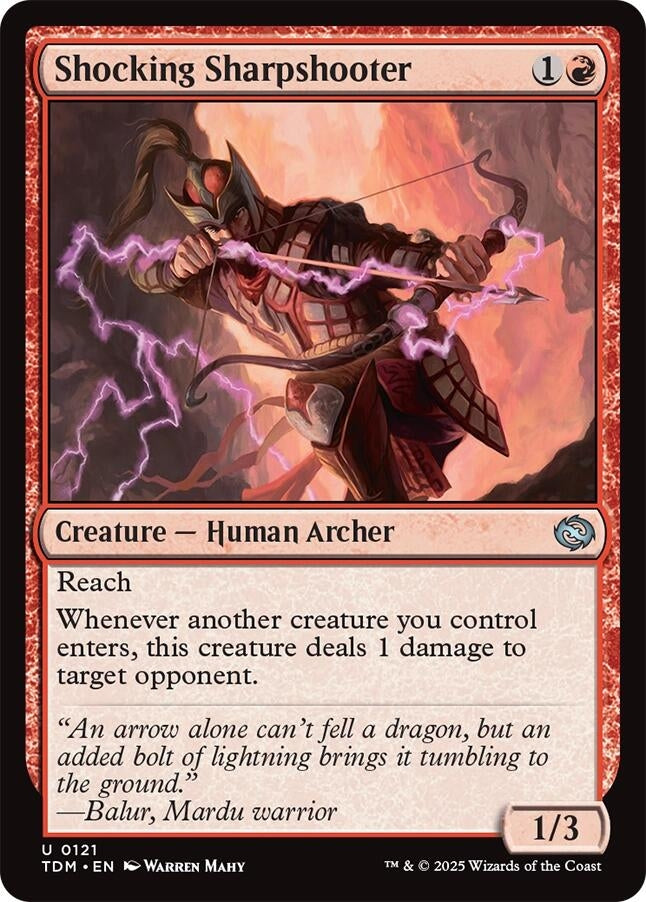 Image for Shocking Sharpshooter (121) [Tarkir: Dragonstorm] - Magic: The Gathering