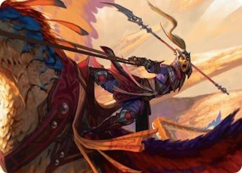 Image for Dragonback Lancer Art Card (3/54) (3) [Art Series: Tarkir: Dragonstorm] - Magic: The Gathering