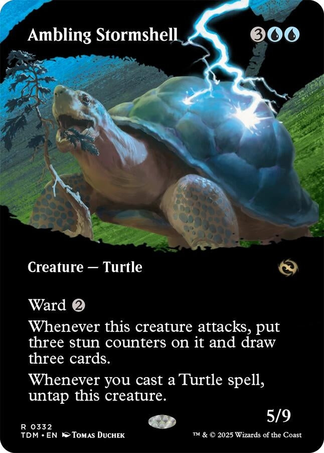 Ambling Stormshell (Borderless) (332) [Tarkir: Dragonstorm]