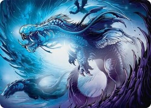 Image for Roiling Dragonstorm Art Card (33/54) (33) [Art Series: Tarkir: Dragonstorm] - Magic: The Gathering