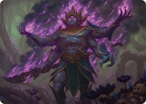 Image for Rot-Curse Rakshasa Art Card (13/54) (13) [Art Series: Tarkir: Dragonstorm] - Magic: The Gathering