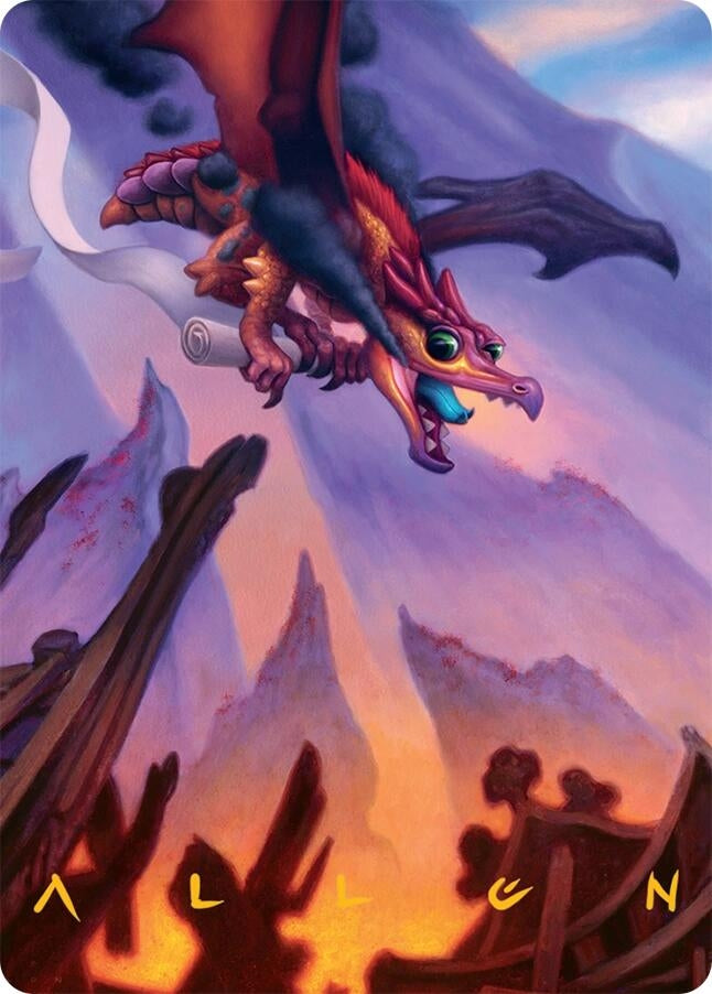 Image for Scavenger Regent Art Card (45/54) (Gold-Stamped Signature) (45) [Art Series: Tarkir: Dragonstorm] - Magic: The Gathering