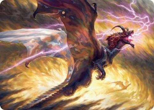Image for Stormscale Scion Art Card (17/54) (17) [Art Series: Tarkir: Dragonstorm] - Magic: The Gathering