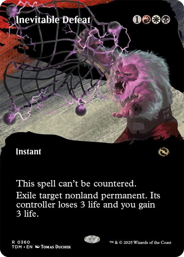 Inevitable Defeat (Borderless) (360) [Tarkir: Dragonstorm]