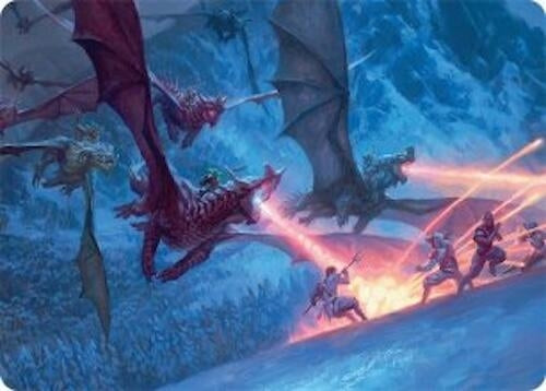 Image for Dragonback Assault Art Card (22/54) (22) [Art Series: Tarkir: Dragonstorm] - Magic: The Gathering