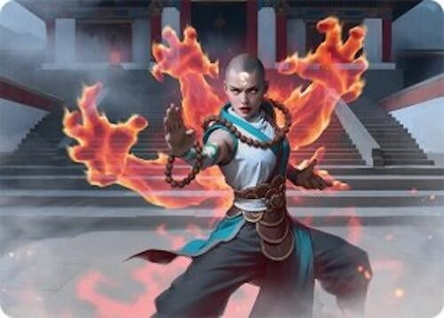 Image for Flamehold Grappler Art Card (24/54) (24) [Art Series: Tarkir: Dragonstorm] - Magic: The Gathering
