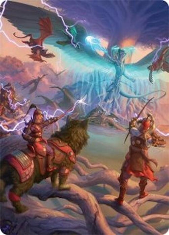 Image for All-Out Assault Art Card (50/54) (50) [Art Series: Tarkir: Dragonstorm] - Magic: The Gathering