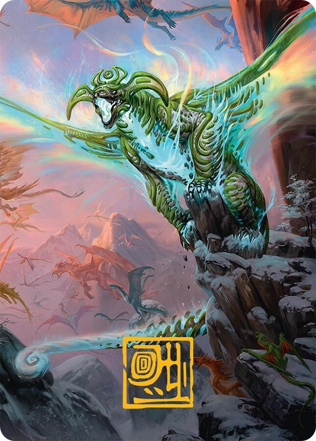 Image for Ureni of the Unwritten Art Card (51/54) (Gold-Stamped Signature) (51) [Art Series: Tarkir: Dragonstorm] - Magic: The Gathering