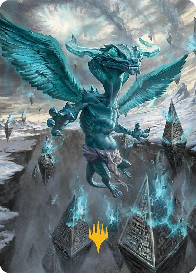 Image for Ugin, Eye of the Storms Art Card (47/54) (Gold-Stamped Planeswalker Symbol) (47) [Art Series: Tarkir: Dragonstorm] - Magic: The Gathering