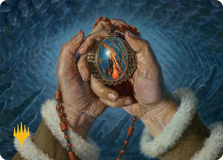 Image for Mox Jasper Art Card (28/54) (Gold-Stamped Planeswalker Symbol) (28) [Art Series: Tarkir: Dragonstorm] - Magic: The Gathering