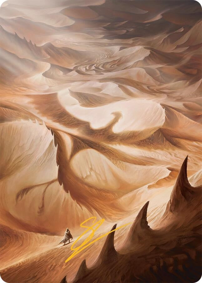 Image for Plains Art Card (30/54) (Gold-Stamped Signature) (30) [Art Series: Tarkir: Dragonstorm] - Magic: The Gathering