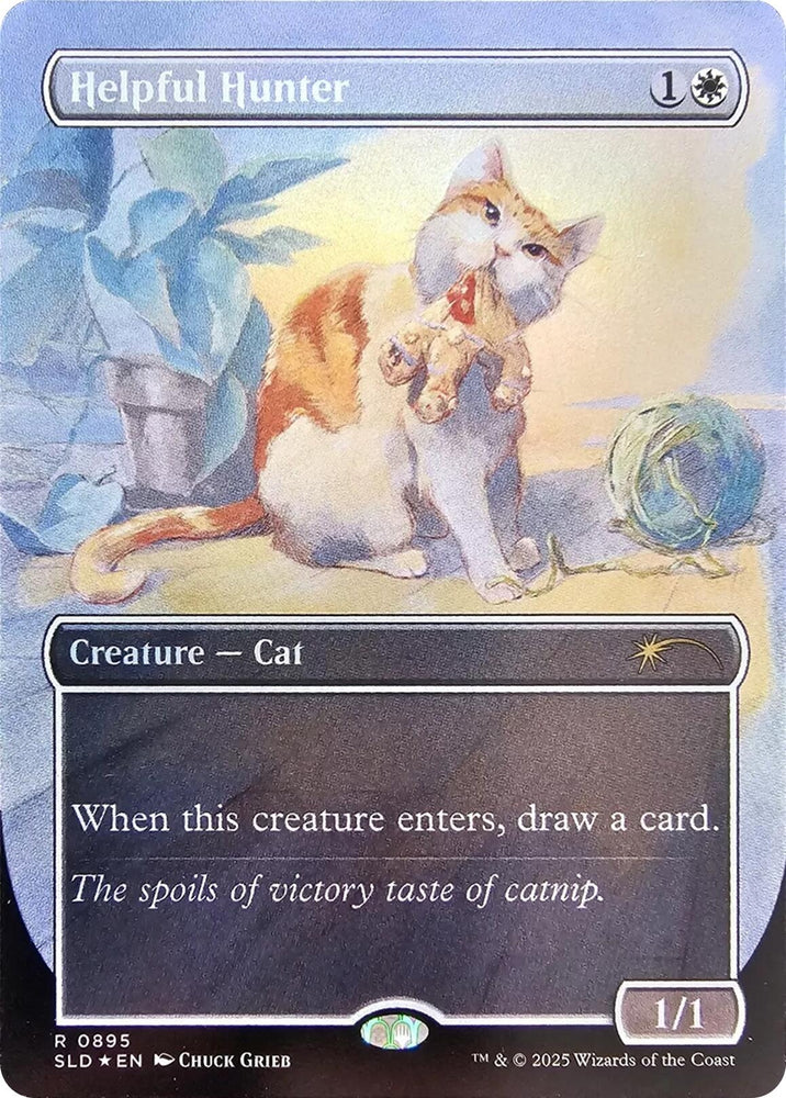 Image for Helpful Hunter (0895) (Rainbow Foil) (895) [Secret Lair Drop Series] - Magic: The Gathering