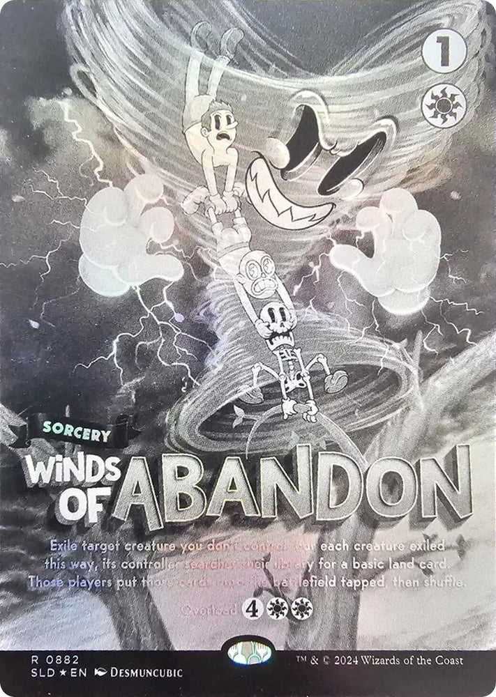 Image for Winds of Abandon (Black & White Foil) (882) [Secret Lair Drop Series] - Magic: The Gathering