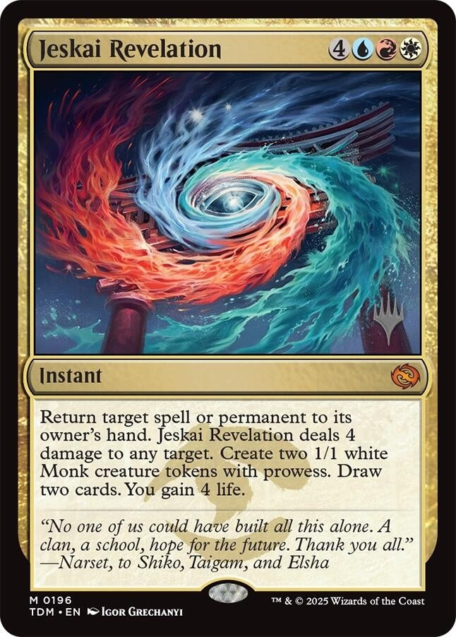 Image for Jeskai Revelation (196) [Promo Pack: Tarkir: Dragonstorm] - Magic: The Gathering