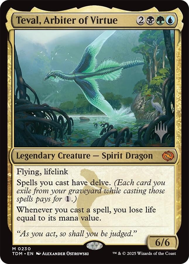 Image for Teval, Arbiter of Virtue (230) [Promo Pack: Tarkir: Dragonstorm] - Magic: The Gathering
