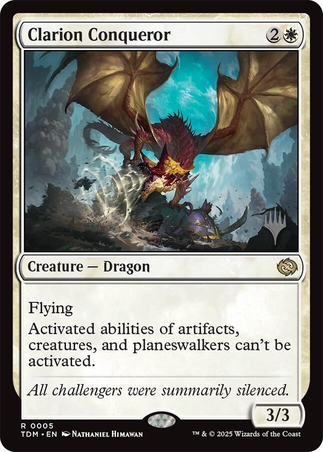 Image for Clarion Conqueror (5) [Promo Pack: Tarkir: Dragonstorm] - Magic: The Gathering