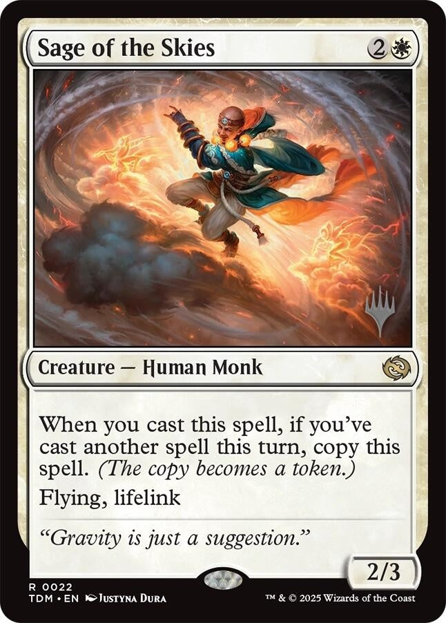 Image for Sage of the Skies (22) [Promo Pack: Tarkir: Dragonstorm] - Magic: The Gathering