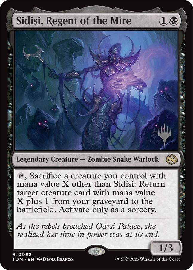 Image for Sidisi, Regent of the Mire (92) [Promo Pack: Tarkir: Dragonstorm] - Magic: The Gathering