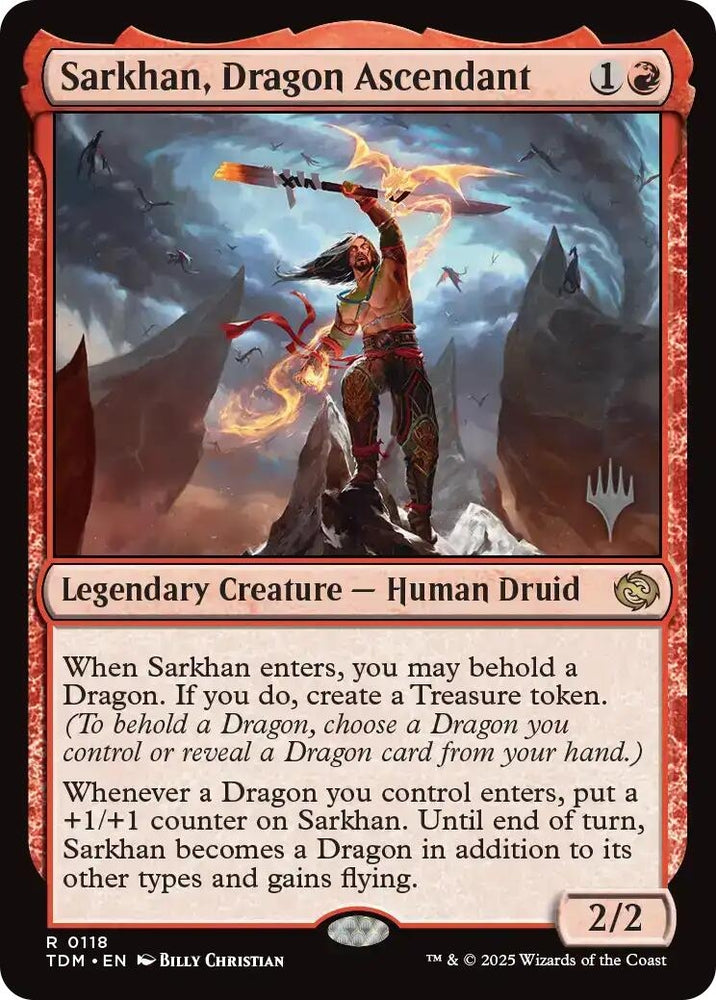 Image for Sarkhan, Dragon Ascendant (118) [Promo Pack: Tarkir: Dragonstorm] - Magic: The Gathering