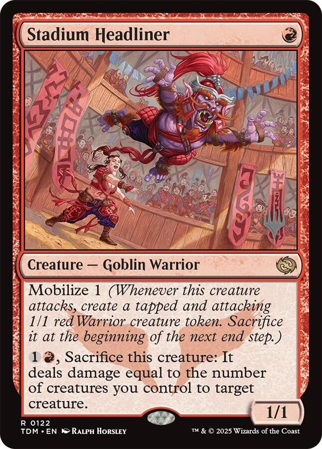 Image for Stadium Headliner (122) [Promo Pack: Tarkir: Dragonstorm] - Magic: The Gathering