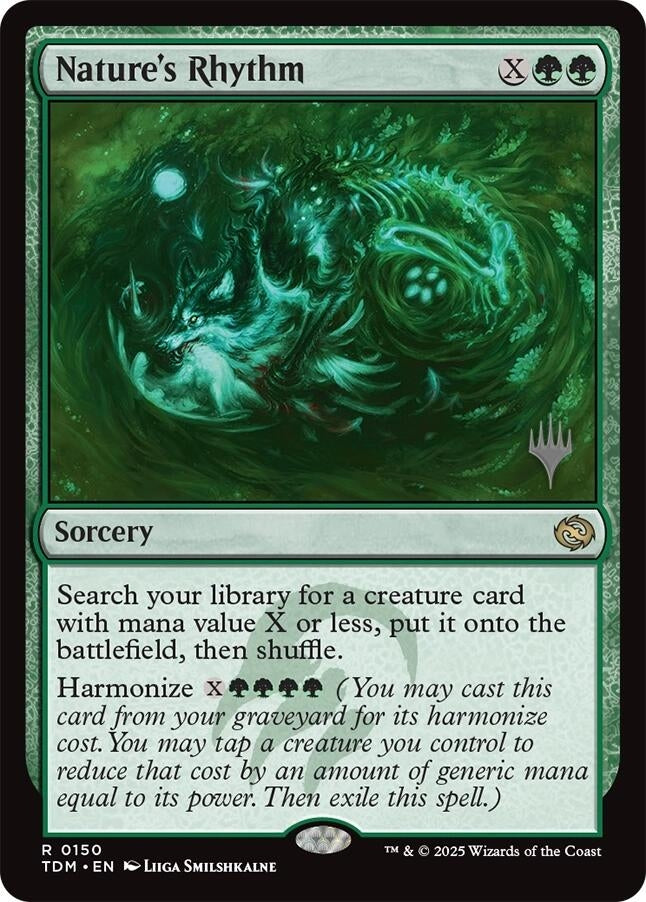 Image for Nature's Rhythm (150) [Promo Pack: Tarkir: Dragonstorm] - Magic: The Gathering