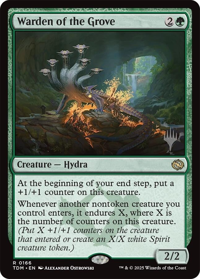 Image for Warden of the Grove (166) [Promo Pack: Tarkir: Dragonstorm] - Magic: The Gathering