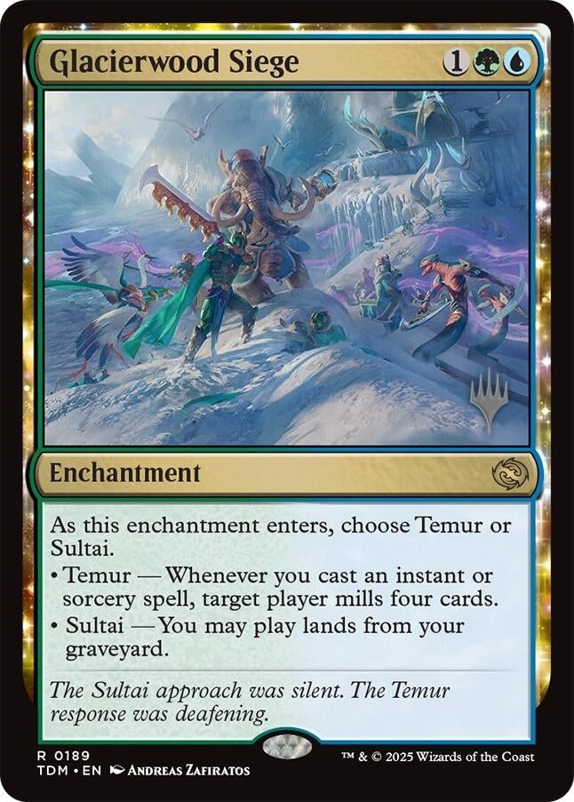 Image for Glacierwood Siege (189) [Promo Pack: Tarkir: Dragonstorm] - Magic: The Gathering