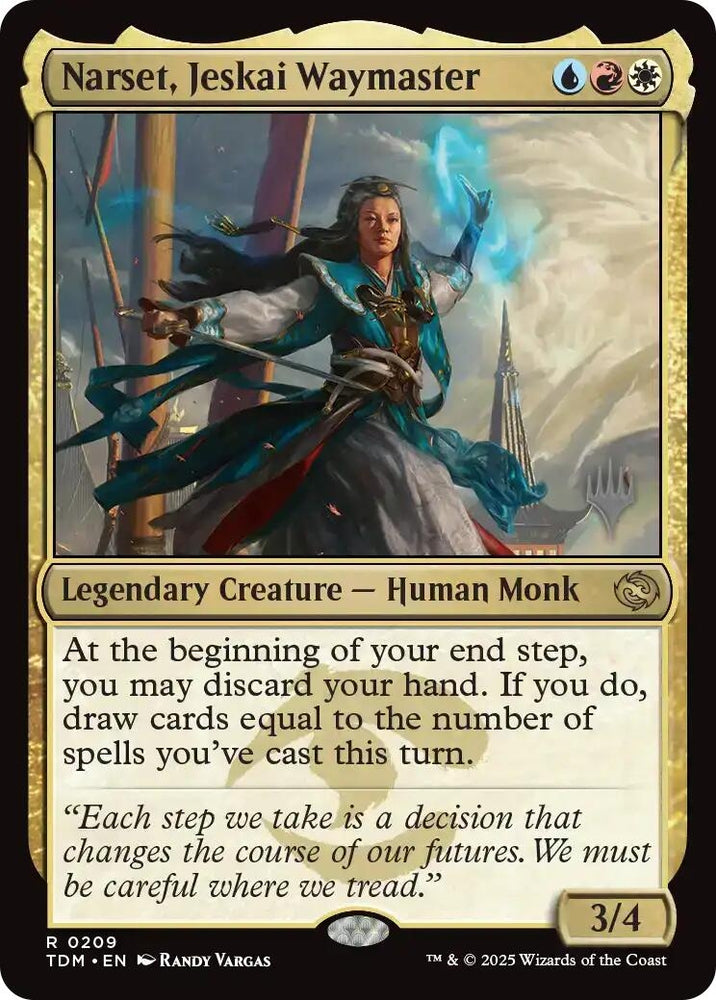 Image for Narset, Jeskai Waymaster (209) [Promo Pack: Tarkir: Dragonstorm] - Magic: The Gathering