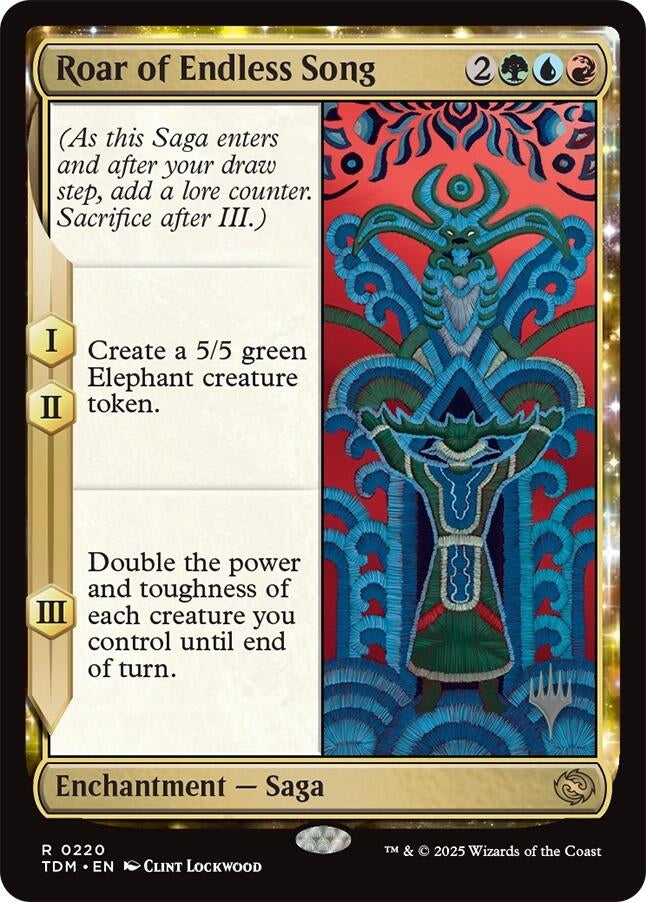 Image for Roar of Endless Song (220) [Promo Pack: Tarkir: Dragonstorm] - Magic: The Gathering