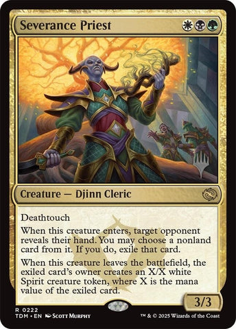 Image for Severance Priest (222) [Promo Pack: Tarkir: Dragonstorm] - Magic: The Gathering