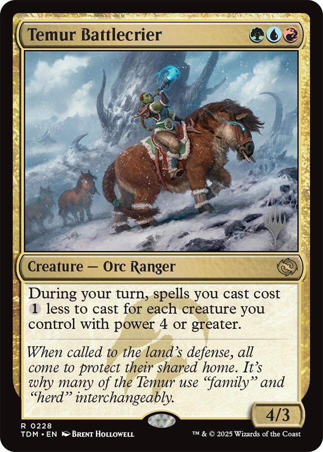 Image for Temur Battlecrier (228) [Promo Pack: Tarkir: Dragonstorm] - Magic: The Gathering