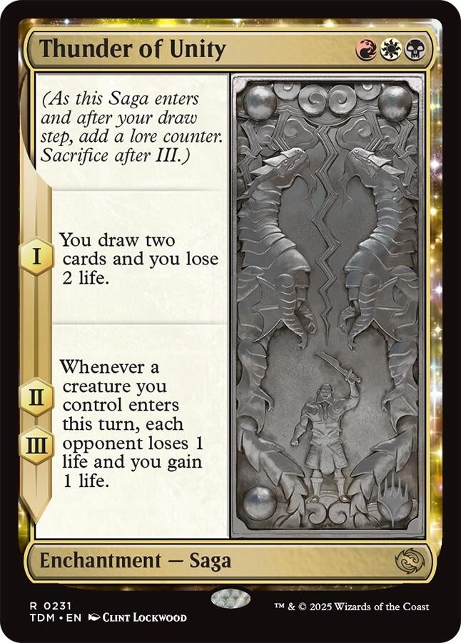 Image for Thunder of Unity (231) [Promo Pack: Tarkir: Dragonstorm] - Magic: The Gathering