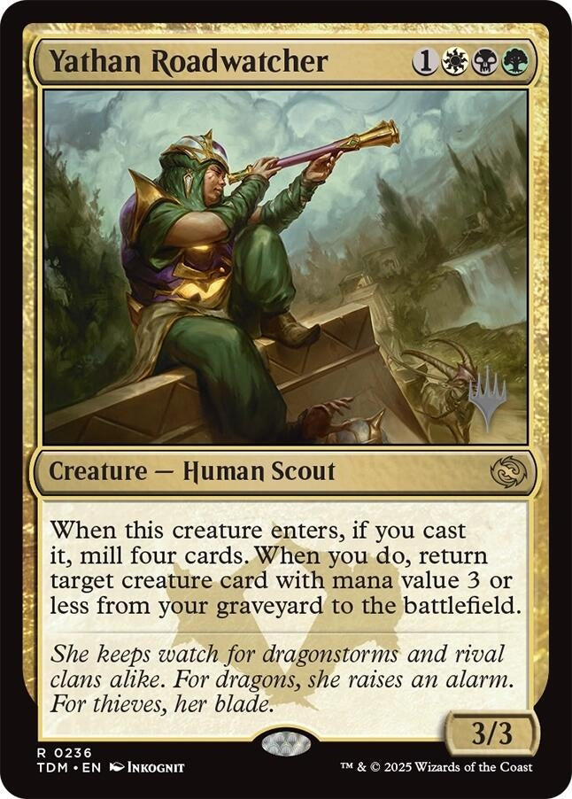 Image for Yathan Roadwatcher (236) [Promo Pack: Tarkir: Dragonstorm] - Magic: The Gathering