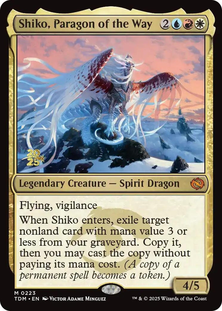 Image for Shiko, Paragon of the Way (223) (Prerelease Cards) - Magic: The Gathering