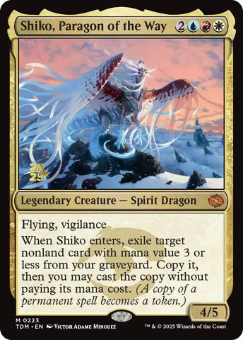 Image for Shiko, Paragon of the Way (223) (Prerelease Cards) - Magic: The Gathering