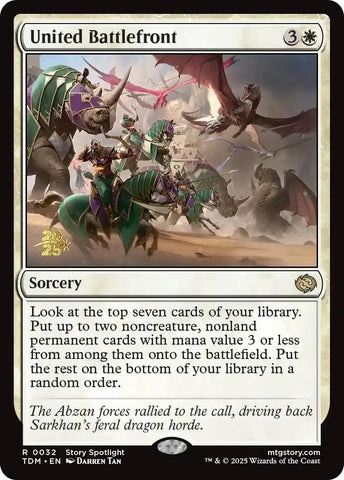 Image for United Battlefront (32) (Prerelease Cards) - Magic: The Gathering