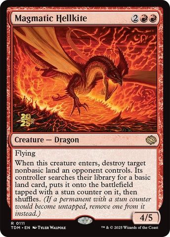 Image for Magmatic Hellkite (111) (Prerelease Cards) - Magic: The Gathering