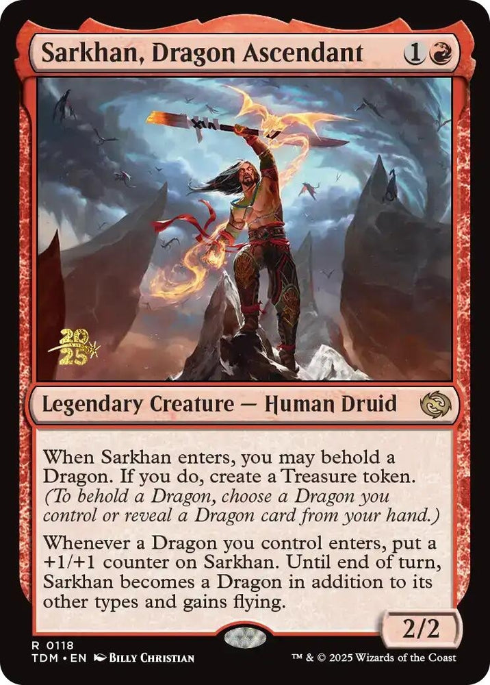 Image for Sarkhan, Dragon Ascendant (118) (Prerelease Cards) - Magic: The Gathering