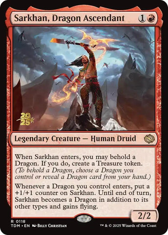 Image for Sarkhan, Dragon Ascendant (118) (Prerelease Cards) - Magic: The Gathering