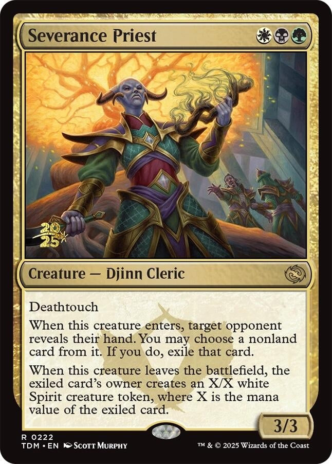 Image for Severance Priest (222) (Prerelease Cards) - Magic: The Gathering