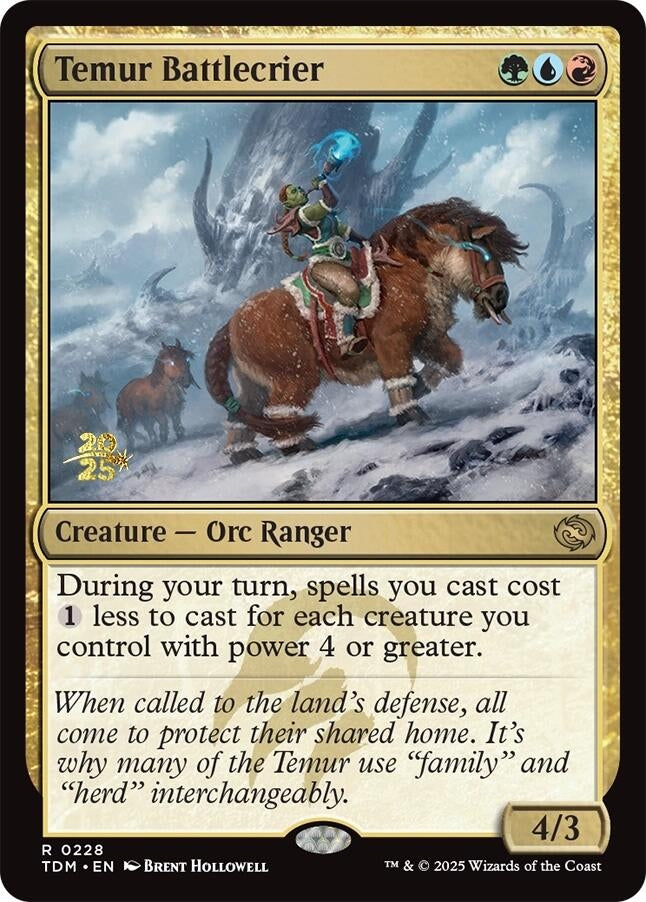 Image for Temur Battlecrier (228) (Prerelease Cards) - Magic: The Gathering
