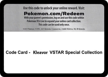 Image for Code Card - Kleavor VSTAR Special Collection - Pokemon