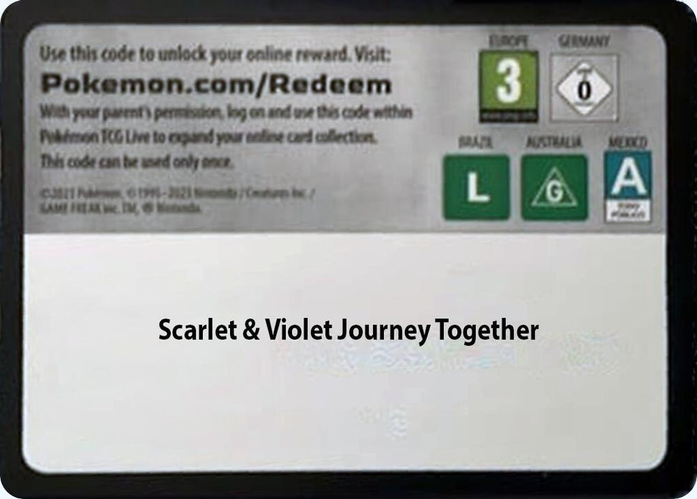 Image for Code Card - Journey Together Booster Pack - Pokemon