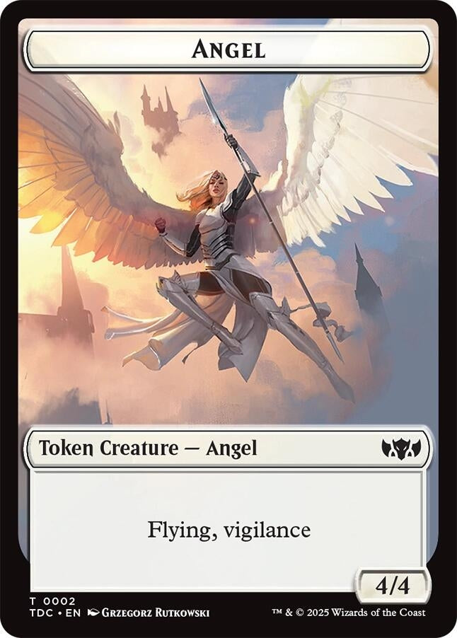 Image for Angel // Spirit  Double-Sided Token (2 // 6) (TDC) - Magic: The Gathering