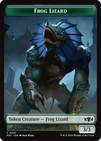 Image for Frog Lizard // Dragon (0014) Double-Sided Token (21 // 14) (TDC) - Magic: The Gathering