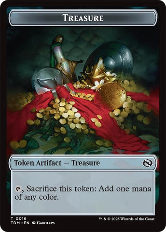 Image for Treasure // Zombie Druid Double-Sided Token (16 // 10) (TDC) - Magic: The Gathering