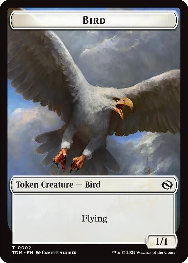 Bird // Monk Double - Sided Token (2 // 3) [Tarkir: Dragonstorm]