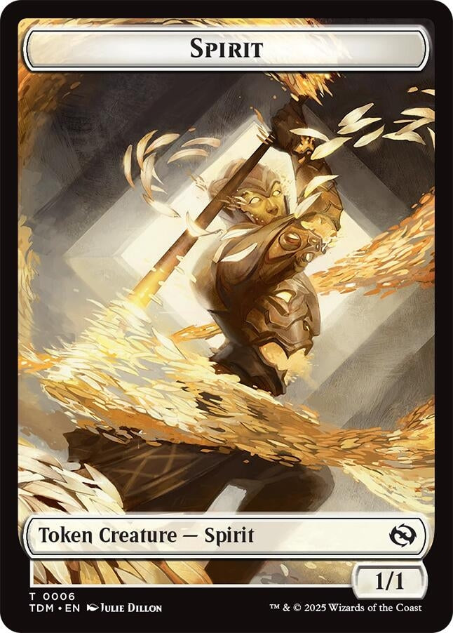 Spirit (0006) // Spirit (0007) Double - Sided Token (6 // 7) [Tarkir: Dragonstorm]