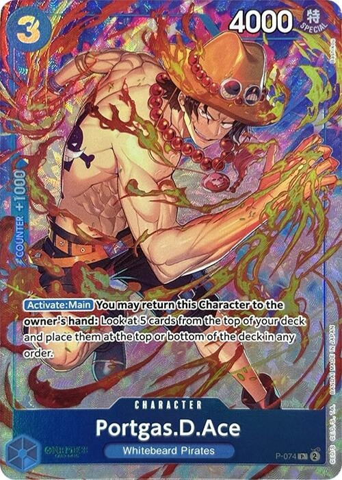 Image for Portgas.D.Ace (Premium Card Collection -Best Selection Vol. 3-) (P-074) - One Piece Card Game